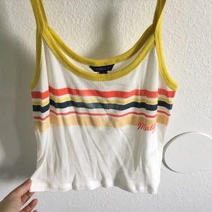 NWOT Malibu Cropped Top